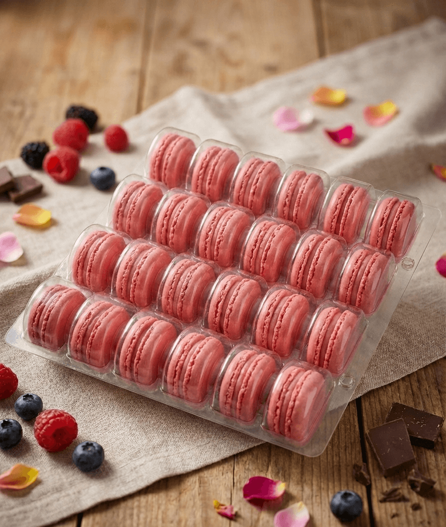 מקרונים בטעם מהדורת פירות יער